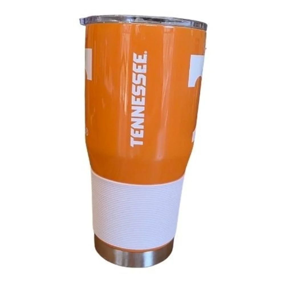 Tennessee Volunteers NCAA 30oz Stainless Steel Tumbler Orange White Power T Logo